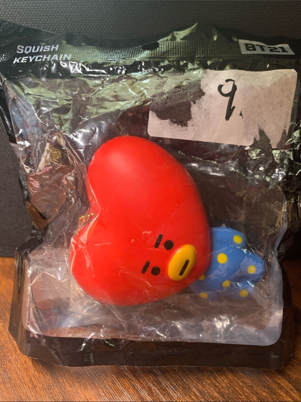 TATA Red Heart Squish Keychain